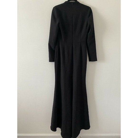 Badgley Mischka Black Embellished Bodice Gown 4 - Picture 7 of 11